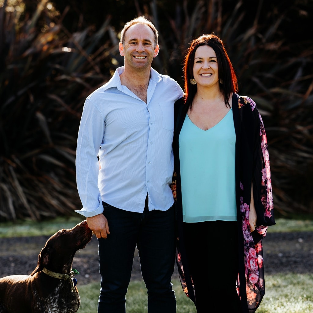 Gary and Adele from RiverRidge Retreat in The Catlins, Otago.